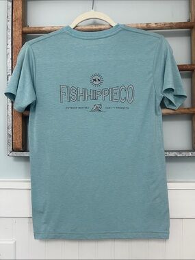 Boys fish hippie T-shirt size youth medium, super soft modal
